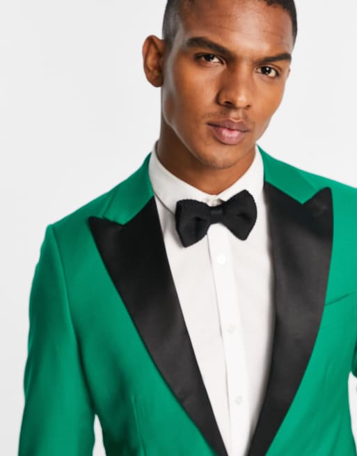 Green deals tuxedo blazer