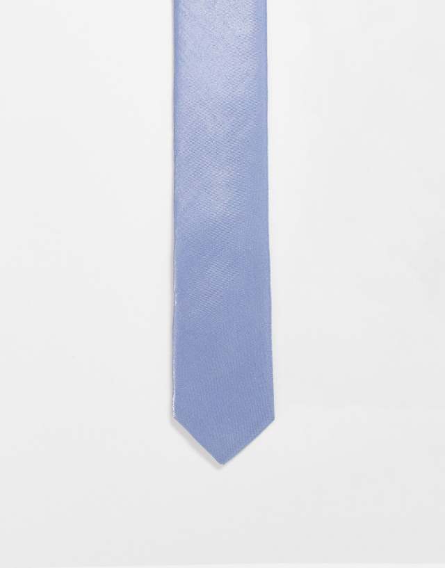 Devils Advocate super skinny tie in light blue