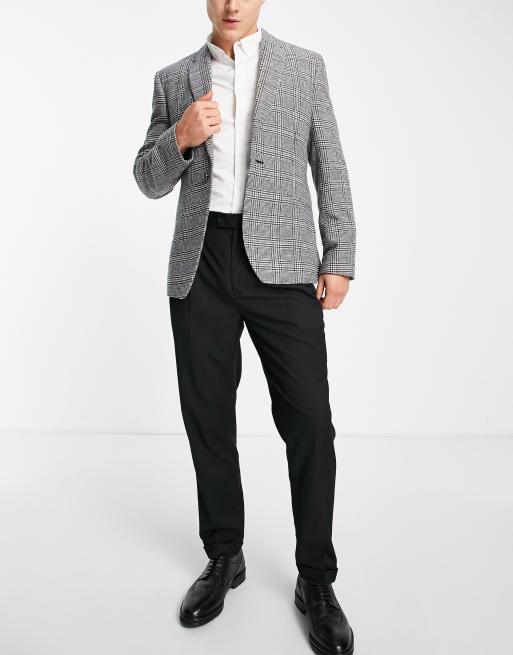 Devil's Advocate - Toelopende nette broek met hoge taille en plooien
