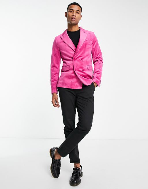 Men's pink sale blazer jacket