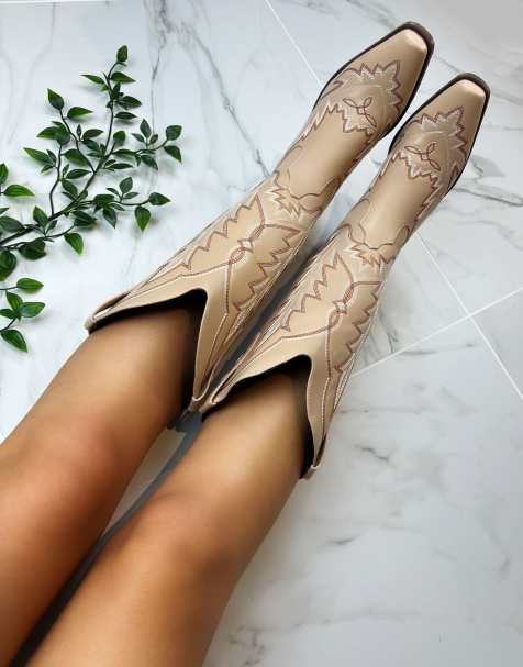 DIA STUDIOS Cowboy Boots in beige - view 1