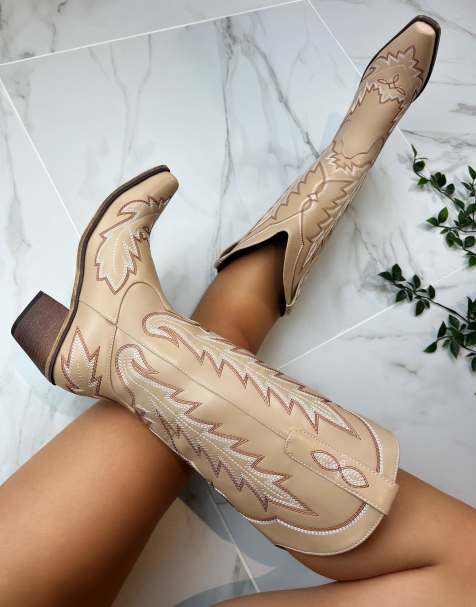 DIA Studios Cowboy boots in beige - view 1