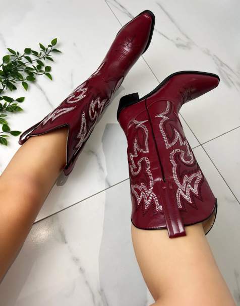 DIA Studios Cowboy boots in red - view 1