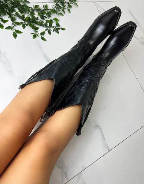 DIA STUDIOS Cowboy Western Boots in black - view 1