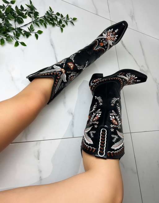 DIA Studios Cowboy western boots in black
