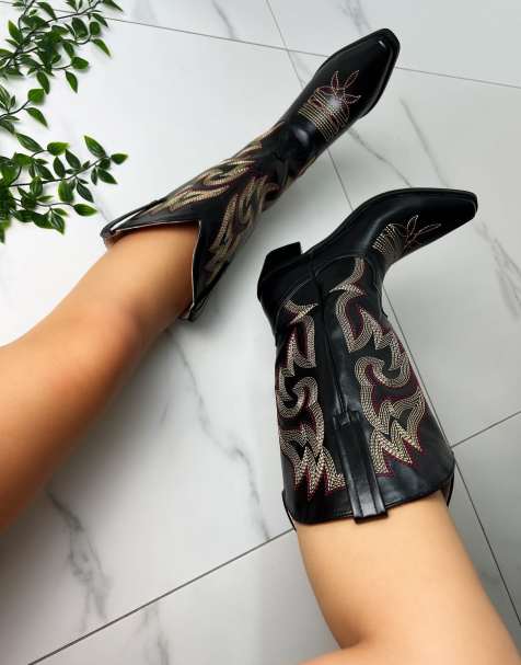 DIA Studios Cowboy western boots in black - view 1