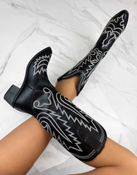 DIA Studios Cowboy western boots in black - view 1