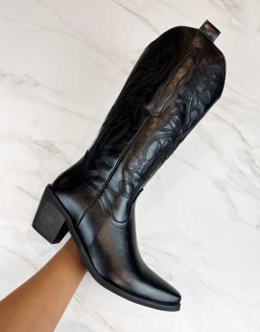 DIA Studios Cowboy western boots in black , 3 of 4