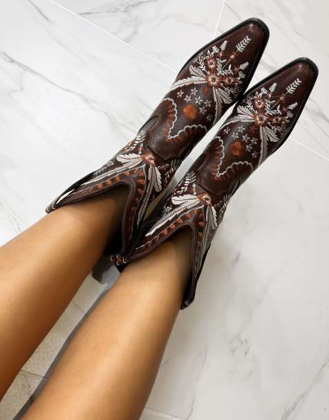 DIA Studios Cowboy western boots in brown - view 1
