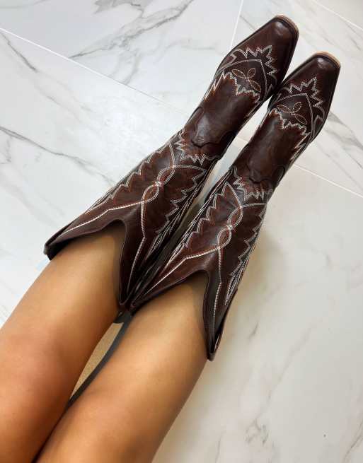 DIA Studios Cowboy western boots in brown , 4 of 4