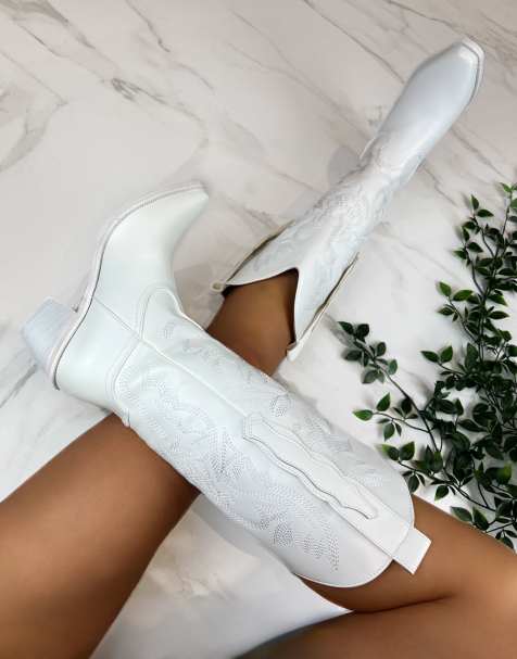 DIA Studios Cowboy western boots in white - view 1