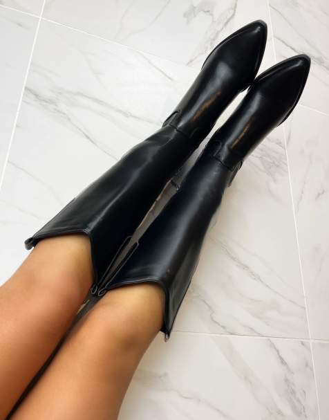 DIA STUDIOS Cowboy western knee boots in Black - view 1