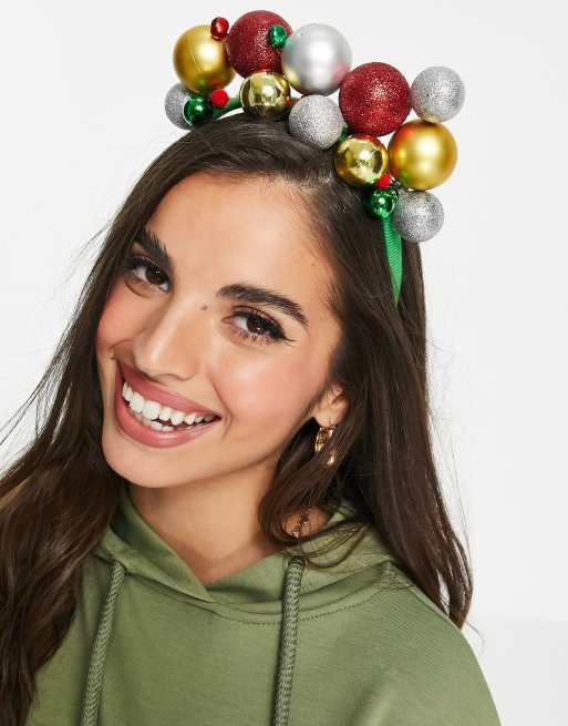 Diadema con diseño de bolas navideñas de Madein