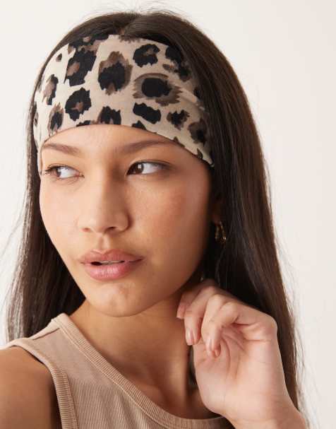 Diadema con estampado de leopardo de DesignB London - view 1