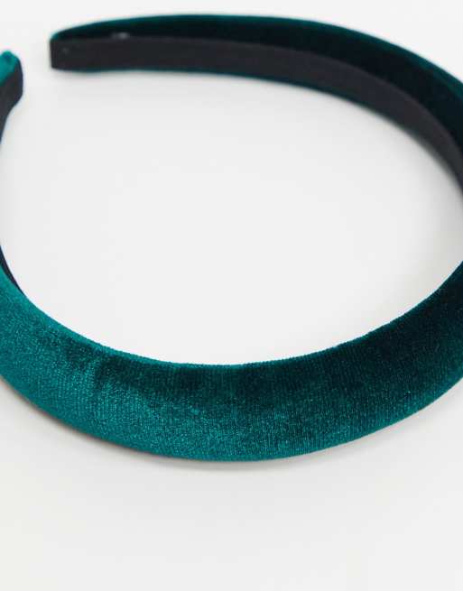 Diadema de terciopelo verde de ASOS DESIGN, 3 de 4