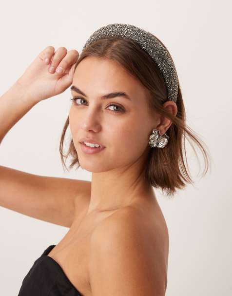 Diadema gris plomo plateado con diseño adornado de My Accessories - view 1