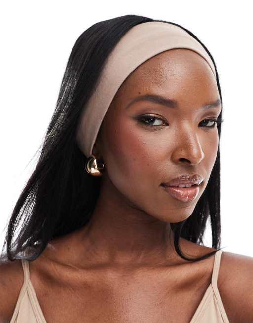 Diadema marrón rosado para pilates de tacto suave de ASOS 4505