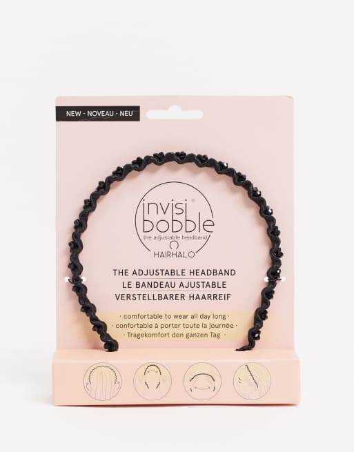 Diadema oscura con diseño brillante HAIRHALO de Invisibobble 