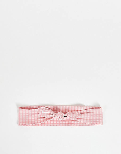 Mujer Diademas | Diadema rosa fina con detalle anudado de Nike - LS39117