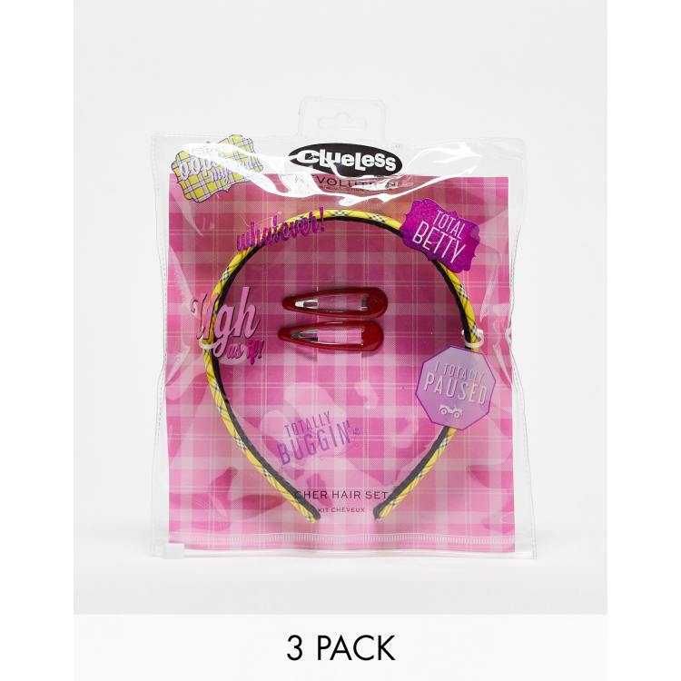 Diadema y clips para el cabello Cher exclusivos en ASOS de Clueless x  Revolution | ASOS