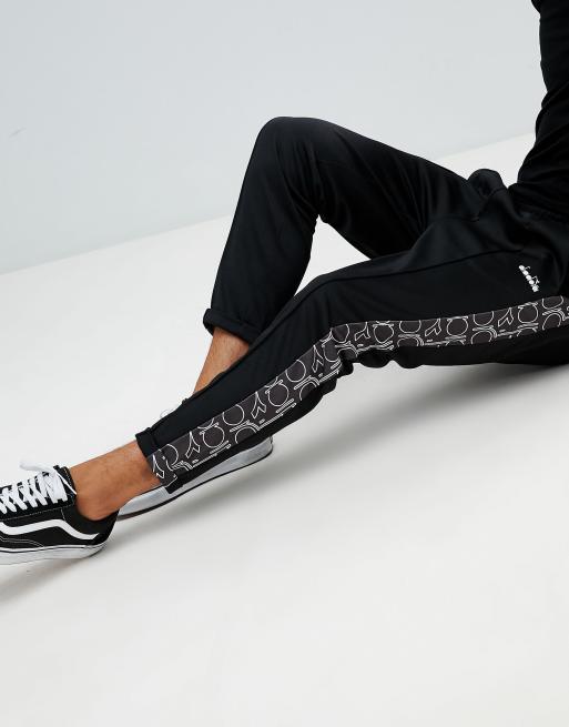 Diadora 80s bold track sweatpants in black