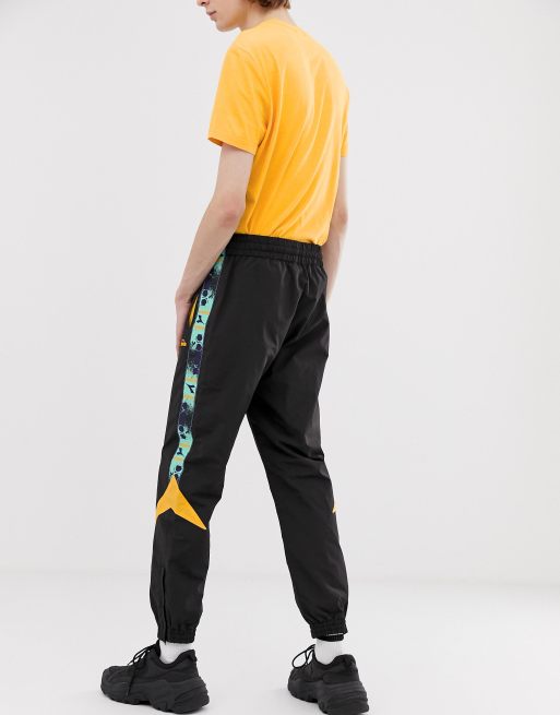 Diadora retro track pant mvb in black ASOS