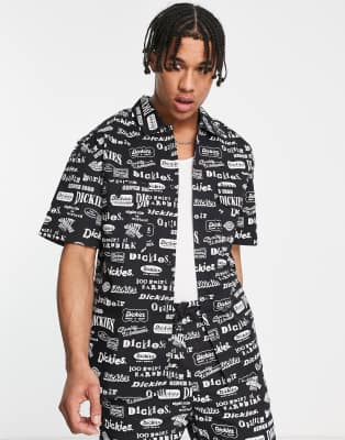 Dickies 100 all over print shirt in 