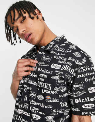 Dickies 100 all over print shirt in 