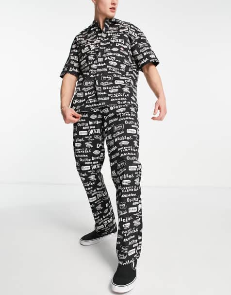 Dickies 100 AOP trousers in black - view 1