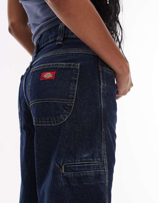Dickies 13 inch denim shorts in dark indigo, 4 of 5