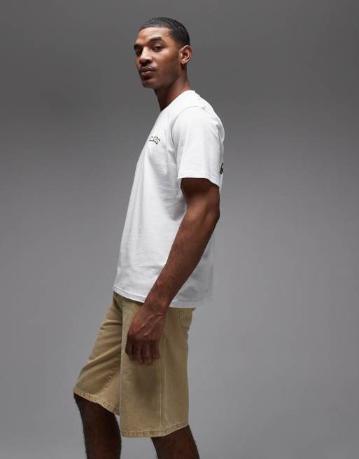 Dickies 13 inch loose jean shorts in off white, 3 of 5