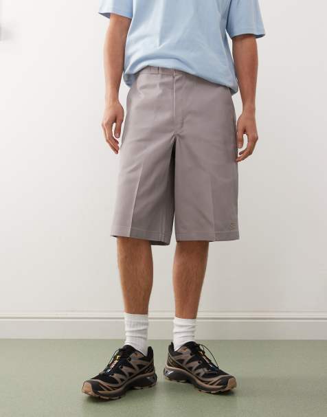 Dickies 13 inch twill pocket shorts in light gray