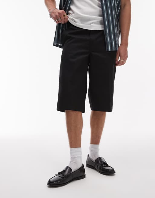 Dickies 15 inch tailored shorts in black