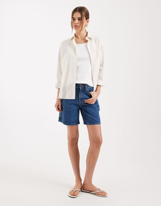 Dickies – 1993 – Carpenter-Jeansshorts in klassischem Blau, 7 Zoll Schrittlänge, 2 von 5