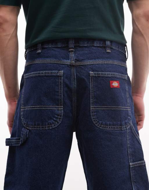 Dickies - 1993 - Denim timmermanshorts van 11 inch in donker indigo, 4 van 5