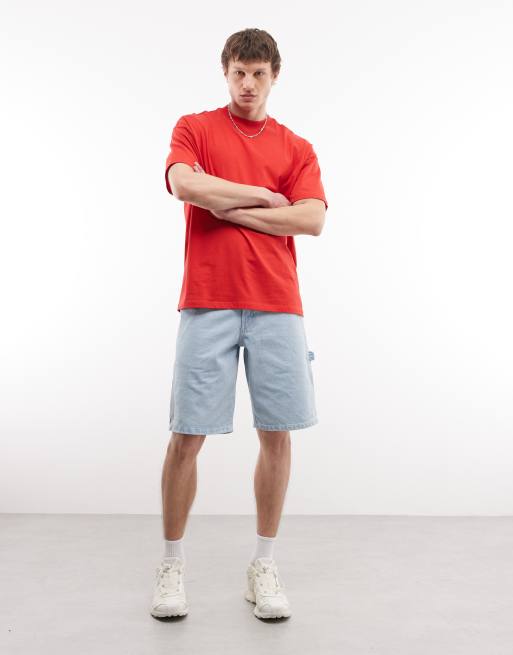 Dickies - 1993 - Denim timmermansshorts van 11 inch in lichtblauw, 2 van 5