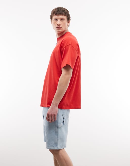 Dickies - 1993 - Denim timmermansshorts van 11 inch in lichtblauw, 3 van 5