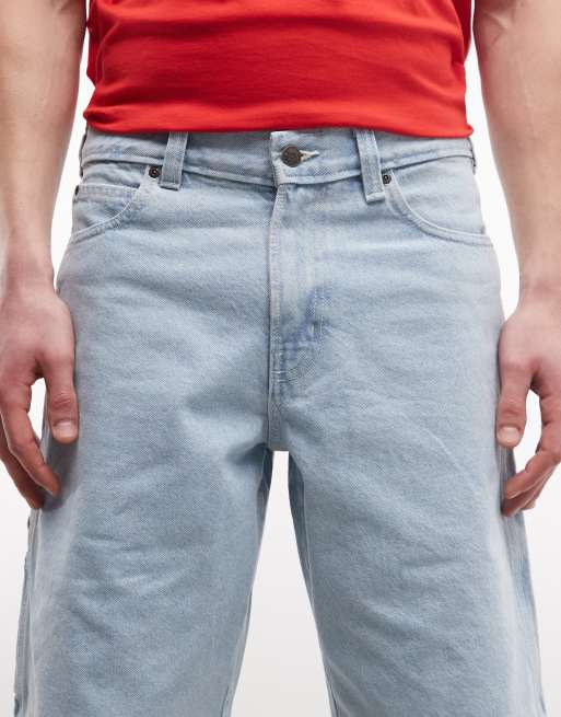 Dickies - 1993 - Denim timmermansshorts van 11 inch in lichtblauw, 5 van 5