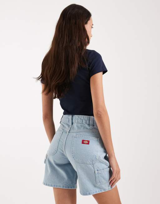 Dickies - 1993 - Lyseblå 7-tommer-tømrershorts i jeansstil, 5 af 5