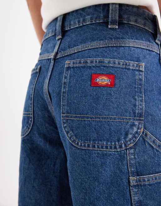 Dickies – 1993 – Niebieskie szorty jeansowe w stylu carpenter o długości 7 cali, 4 z 5