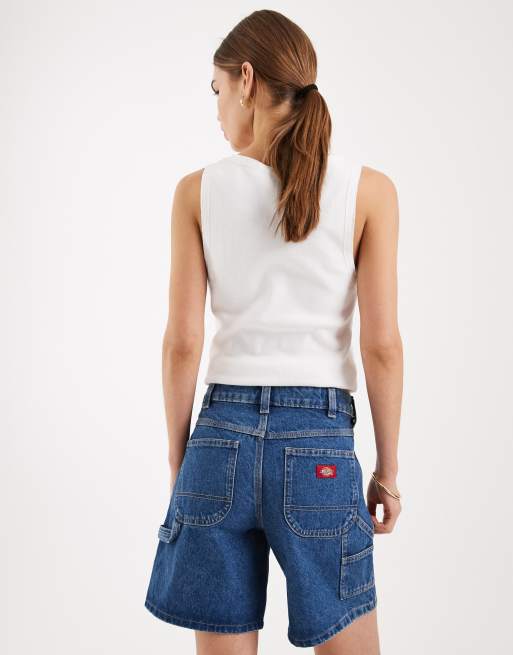 Dickies – 1993 – Niebieskie szorty jeansowe w stylu carpenter o długości 7 cali, 5 z 5