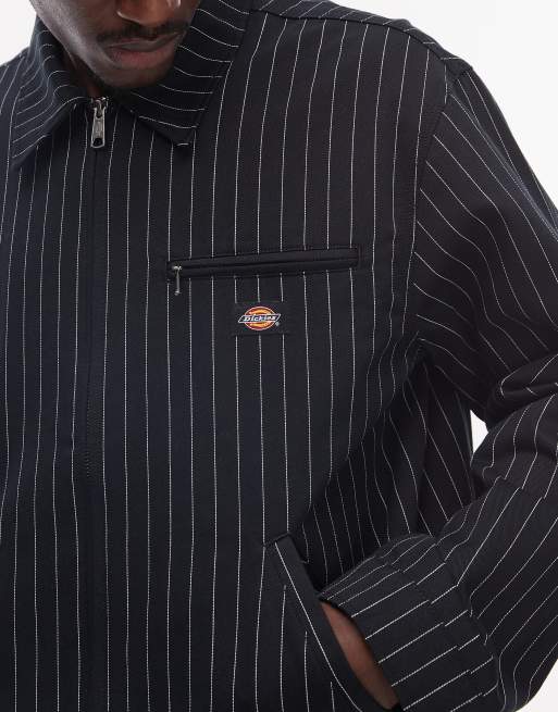 Dickies - 247 - Gestreept werkjack in zwart, 5 van 5