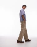 [Dickies] Dickies 247 loose baggy fit work pants in light tan-Neutral W33 L32 Light Tan