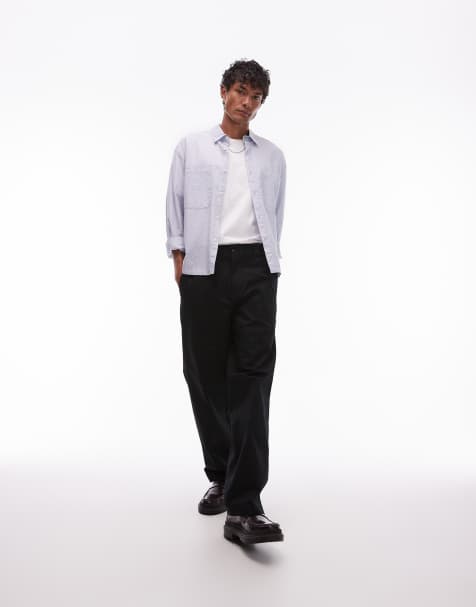 Dickies 247 loose baggy fit work trousers in black - view 1