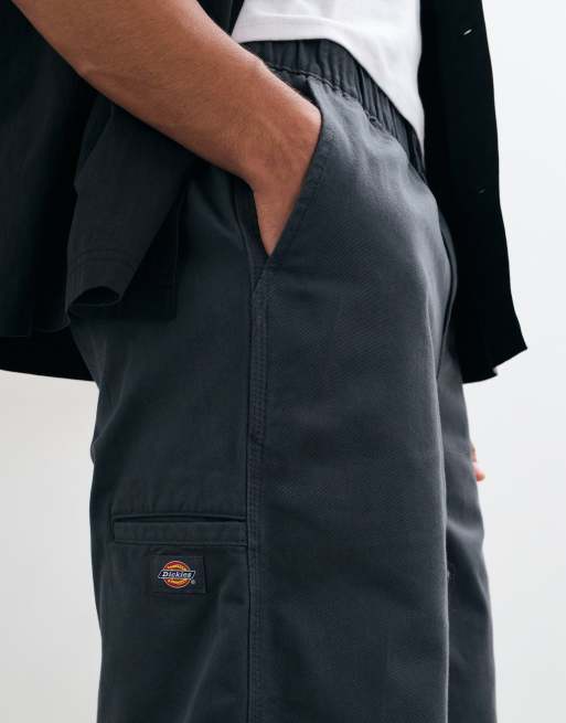 Dickies 247 loose elasticated work pant in charcoal grey, 4 of 5