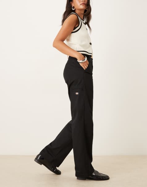 Dickies 247 loose work trousers in black - view 1