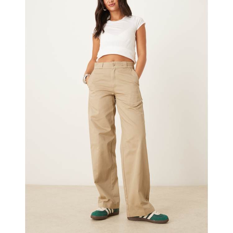 Dickies Twillbroek voor dames, slimfit, Boot Cut been, Twill Pant-Petite/lang, 12