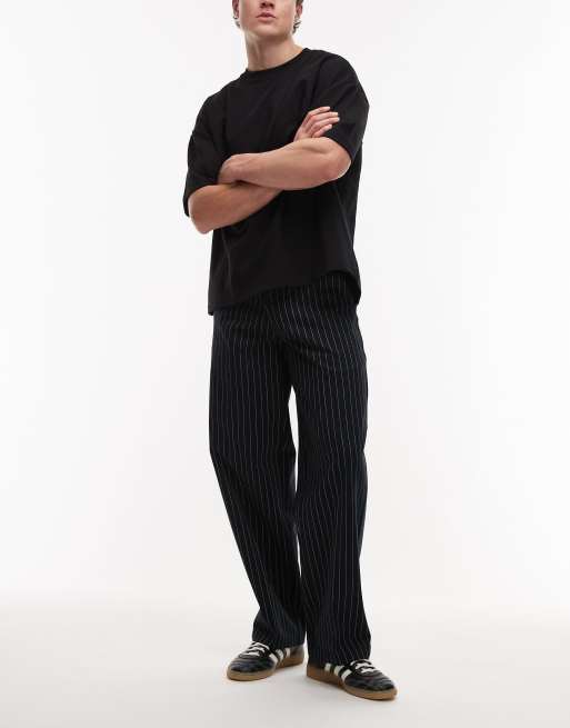 Dickies - 247 - Pantalon de travail décontracté coupe classique à rayures - Noir, 2 de 5