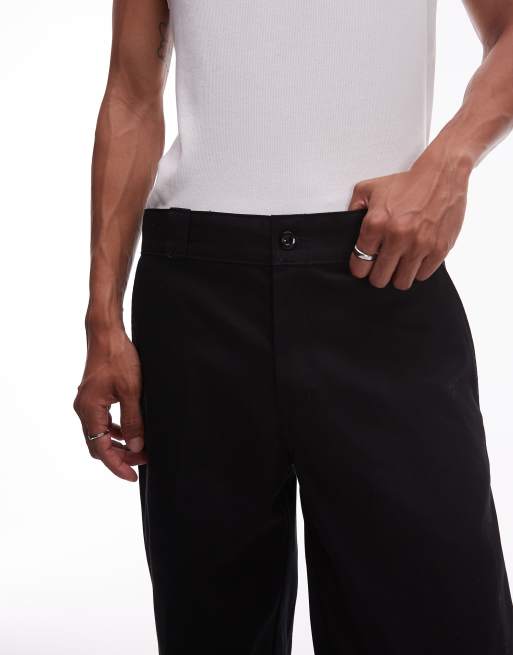 Dickies 247 regular relaxed fit work pants in black | ASOS