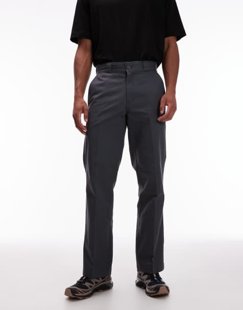 Dickies 247 regular relaxed fit work trousers in dark grey - view 1